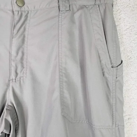 LL Bean Cargo Pants Mens XL Short Hiking Nylon Stretch Gray 40X30 Heavy Duty - Picture 7 of 14